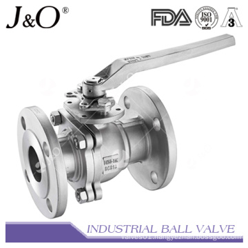 2PC Flanged End Ball Valve with Mounting Pad JIS10k